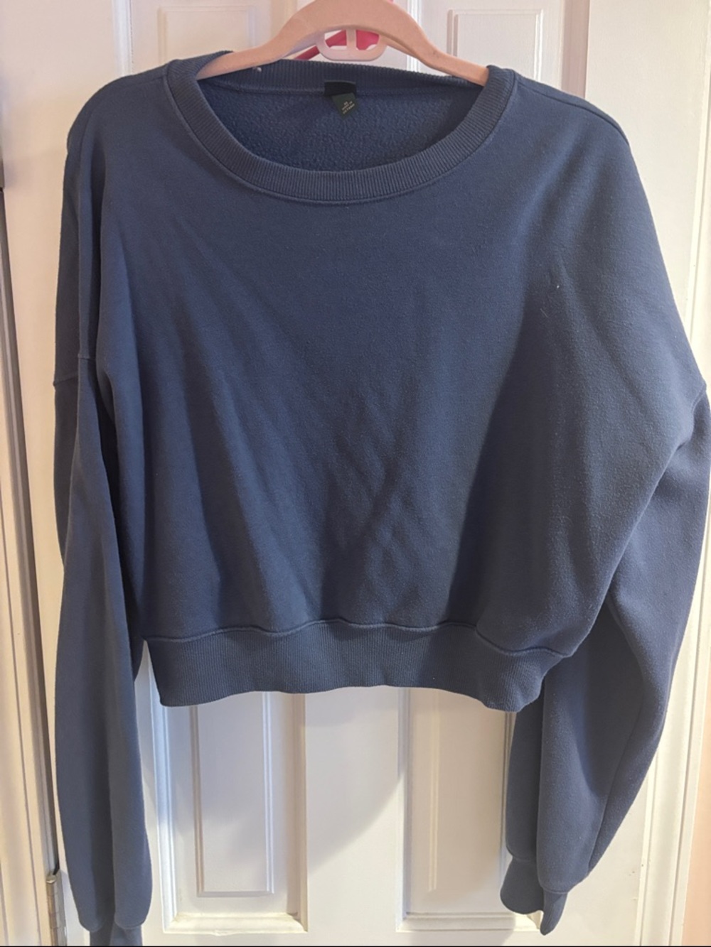 Target Wild Fable blue cropped crewneck